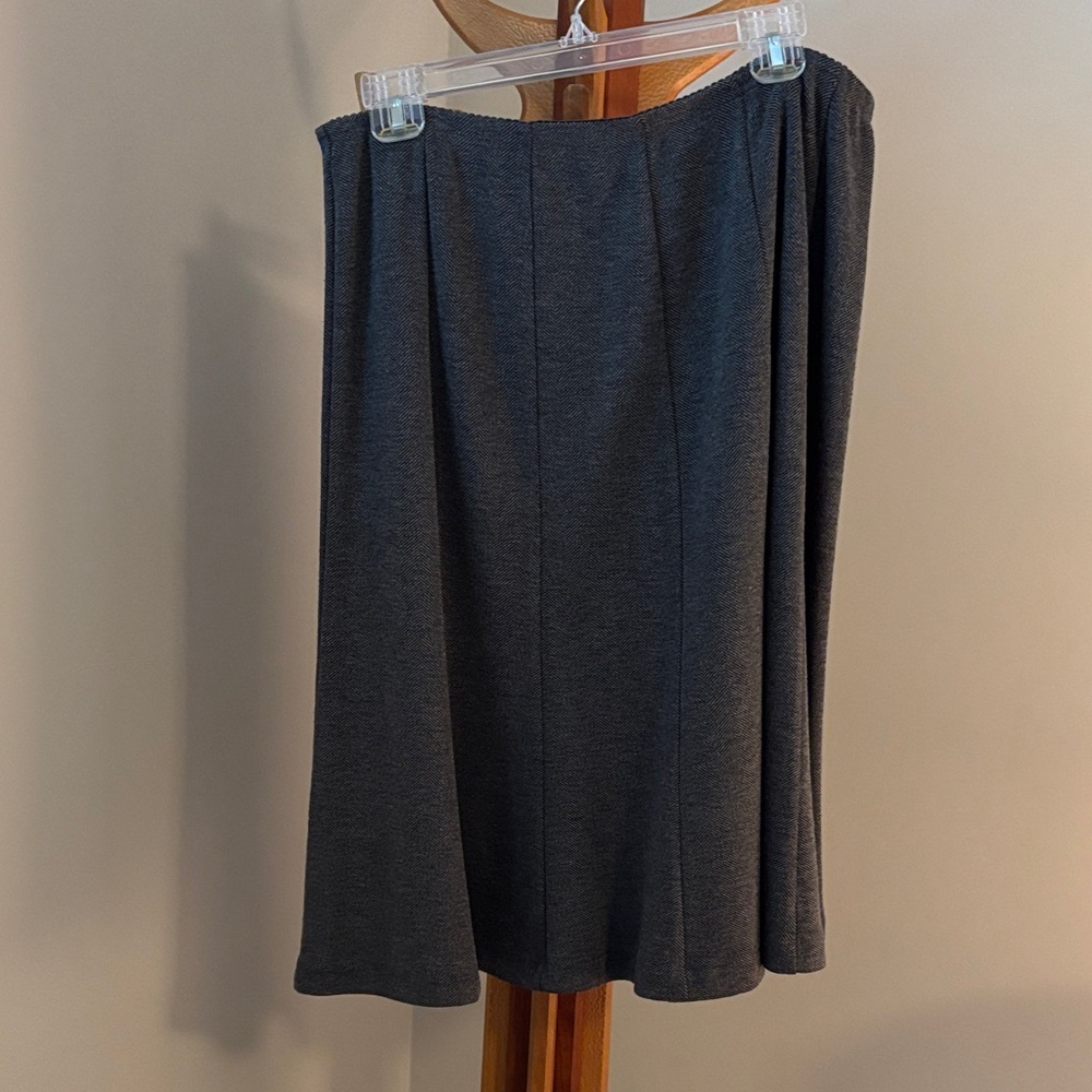 J. Jill Charcoal A-Line Skirt